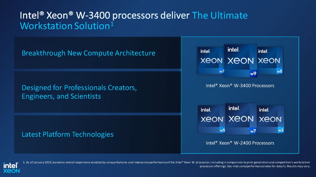 [15/02/2023] Sapphire Rapids: Xeon W-2400- und Xeon W-3400-Prozessoren - Leistungsdiagramme und Spezifikationen. (2)