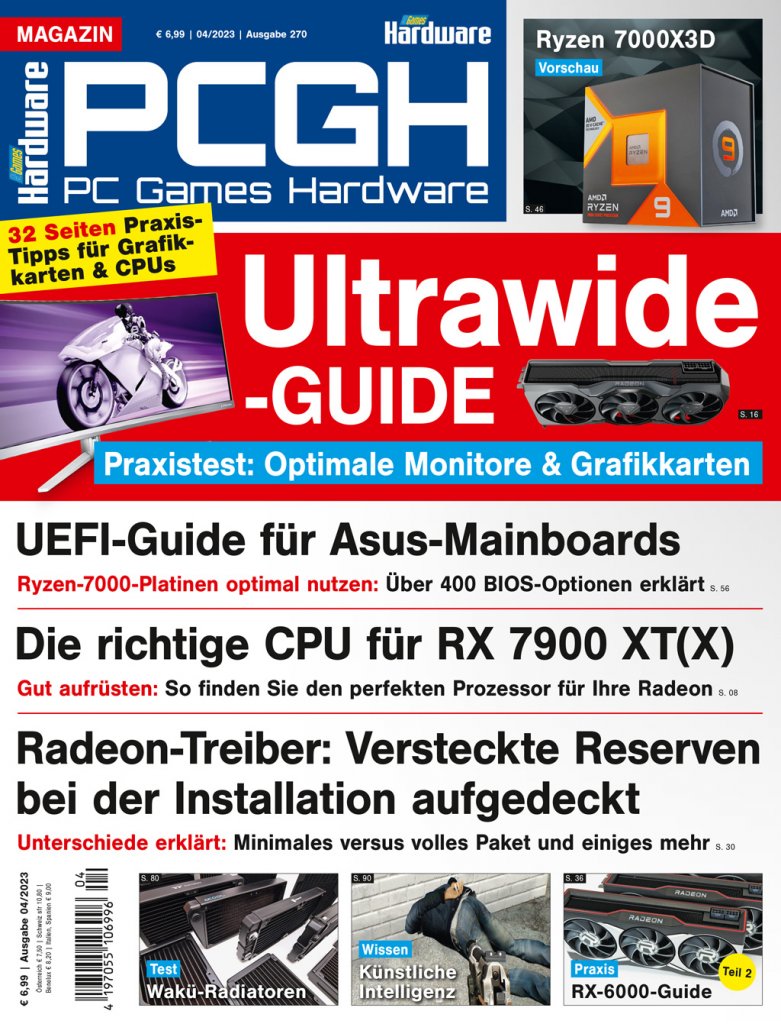 [21/02/2023] Magazin-Cover der PCGH-Ausgabe 04/23.