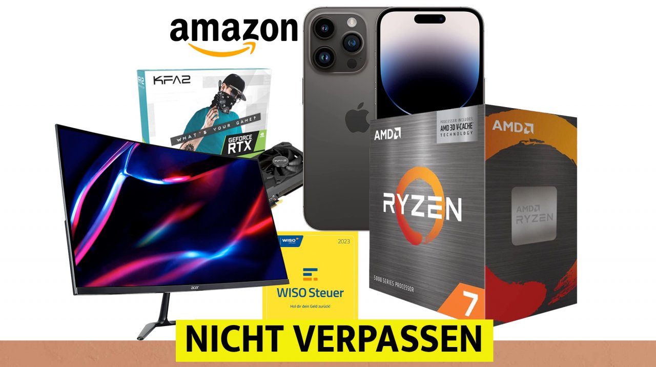 [24/02/2023] RTX 3060, Ryzen 7 5800X3D, iPhone 14 Pro: Amazon hämmert die Preise klein