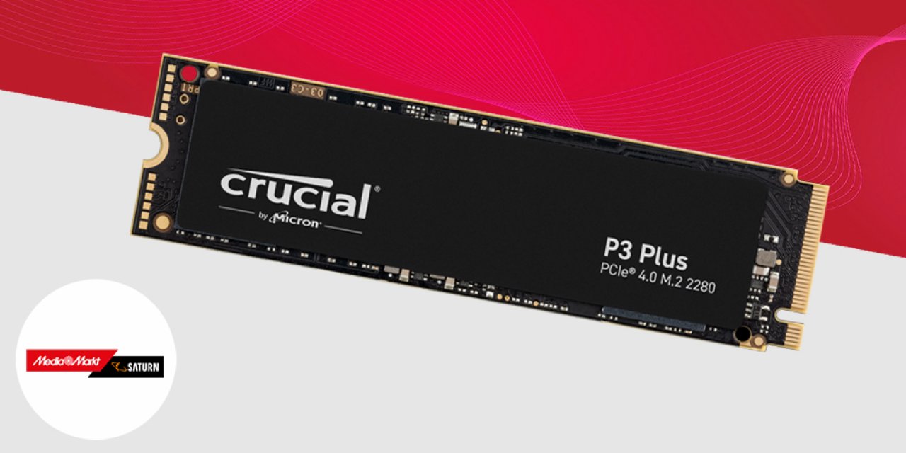 [16/03/2023] Crucial P3 Plus 1 TB: 5 GB/s schnelle SSD ist günstiger geworden