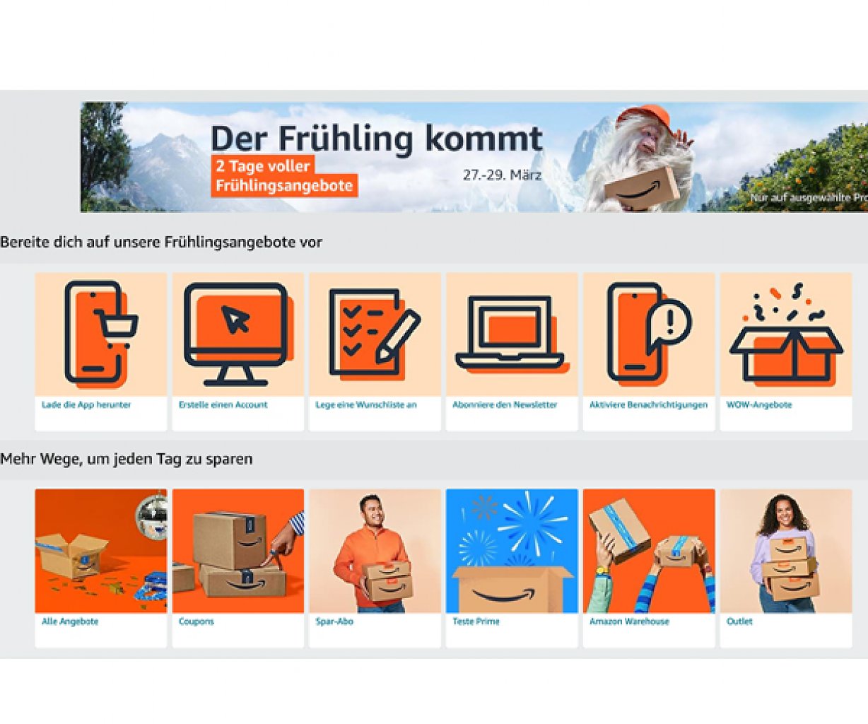Die Amazon Frühlingsangebote bieten 2 Tage Rabatte von bis zu 40 %.