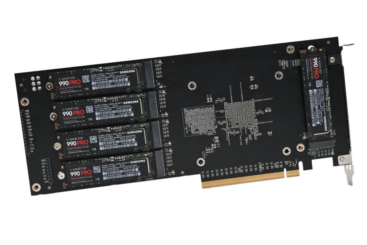 [15/03/2023] Apex Storage X21: PCI-E-4.0-Add-In-Karte enthält 21 M.2 SSDs (1)