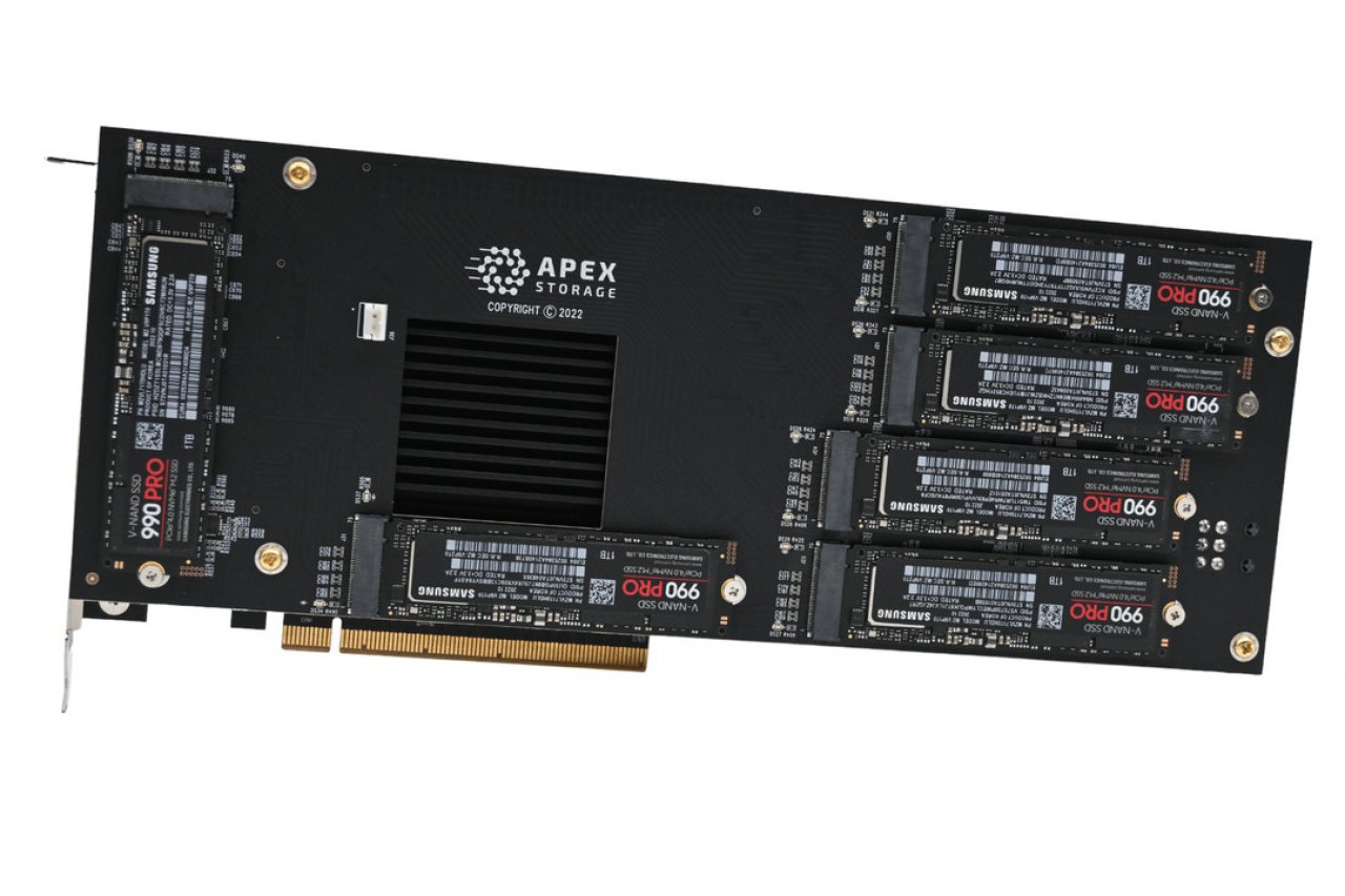[15/03/2023] Apex Storage X21: PCI-E-4.0-Add-In-Karte enthält 21 M.2 SSDs (2)