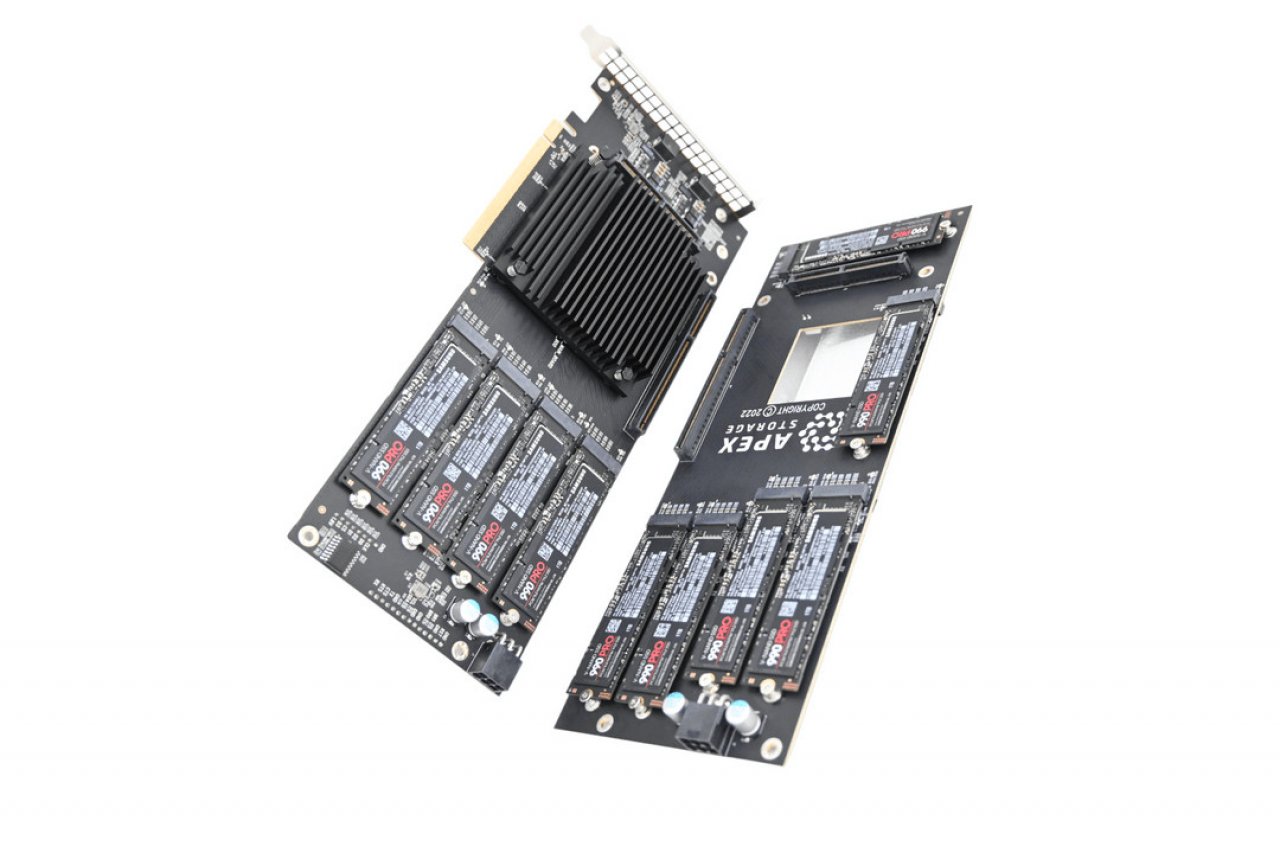 [15/03/2023] Apex Storage X21: PCI-E-4.0-Add-In-Karte enthält 21 M.2 SSDs (5)