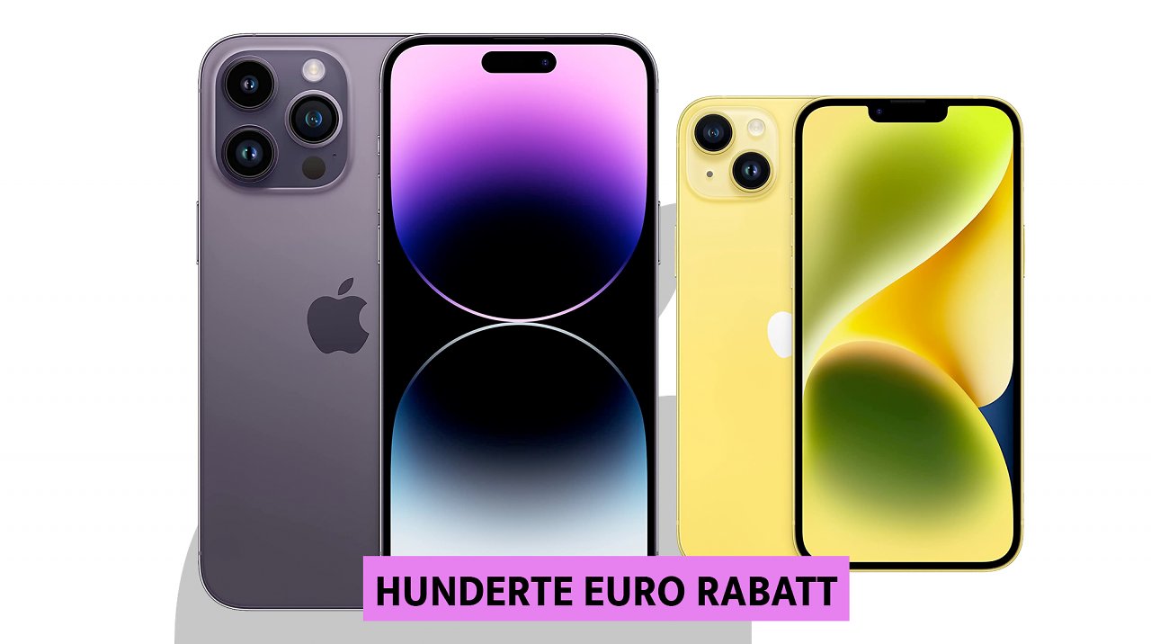 Bis zu 340 Euro lassen sich beim Kauf eines iPhone 14 im Vergleich zum Apple-Store sparen.