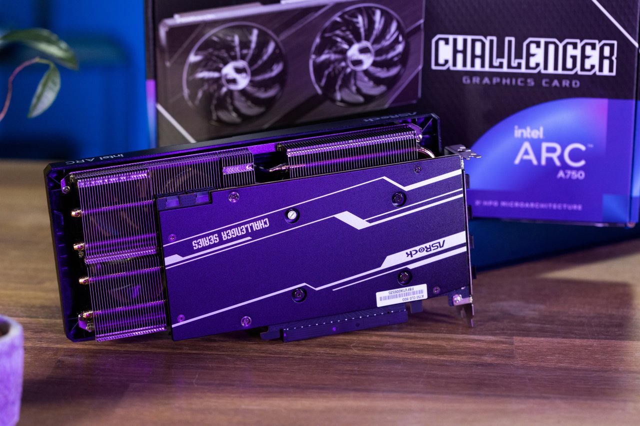 [08/03/2023] Asrock Arc A750 Challenger 8GB OC - Rückseite