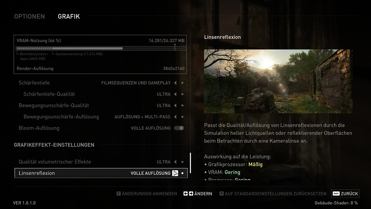 The Last of Us Part I PC TLoU PC 4K UHD maxed und downsampled 15