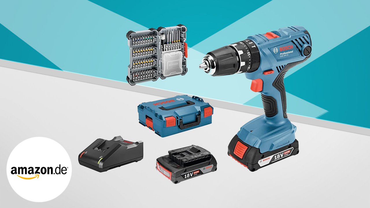 [11/04/2023] Nur hier: 18V-Akkuschrauber von Bosch Professional mit Zubehör-Paket 25 Euro günstiger