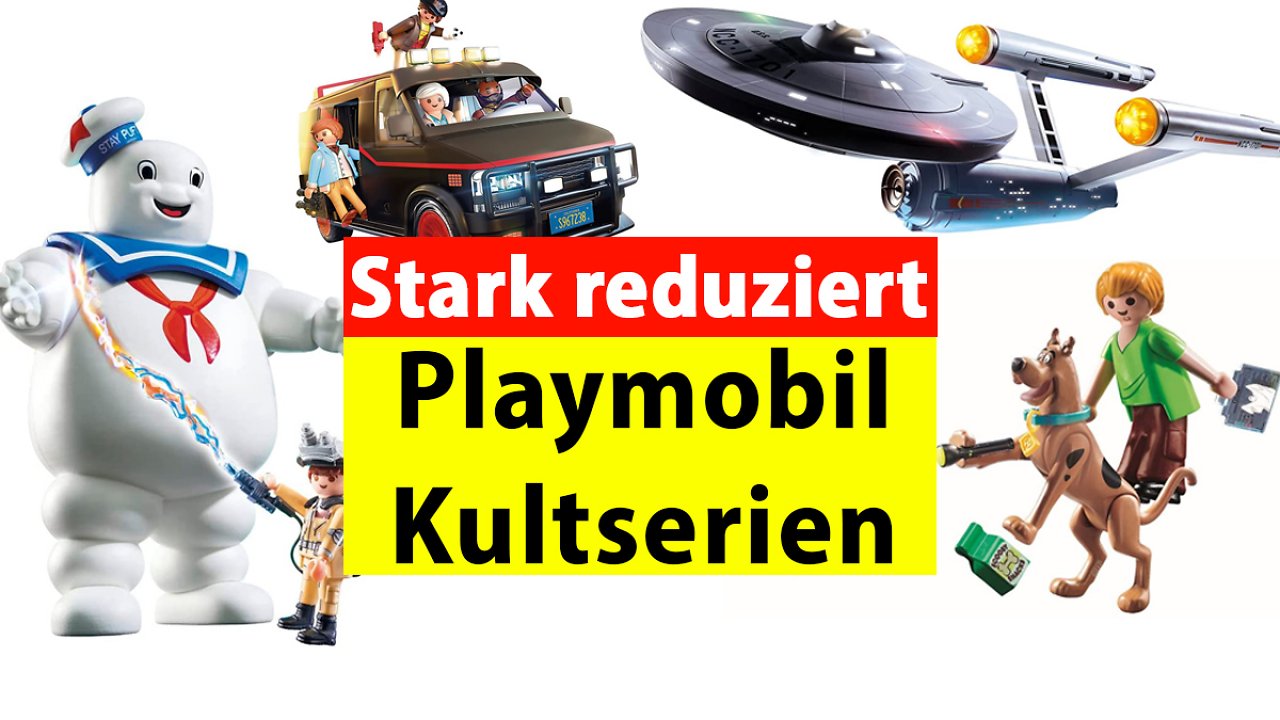 [04/04/2023] Star Trek, Ghostbusters, A-Team, Knight Rider, Scooby-Doo: Kultserien von Playmobil bis zu 63 % reduziert