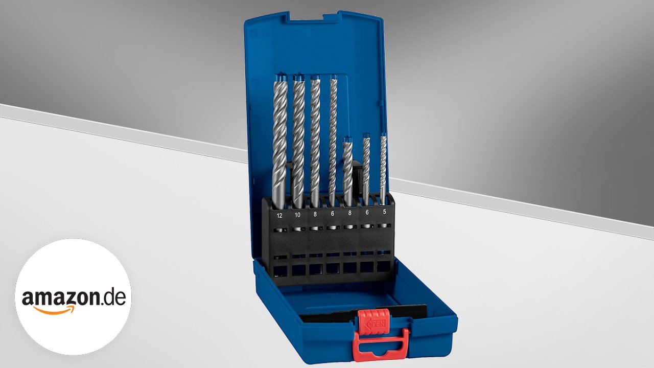 [28/04/2023] Halber Preis! 7-teiliges Bohrer-Set SDS plus von Bosch Professional konkurrenzlos günstig