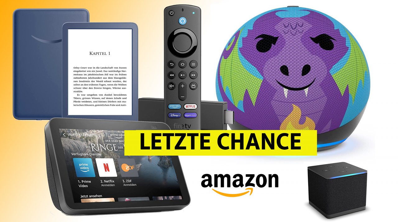 [09/04/2023] Nur kurz: Amazon haut Alexa teils zum halben Preis raus - Fire TV Stick 4K, Echo Dot/Show, Kindle, Blink, Ring uvm.