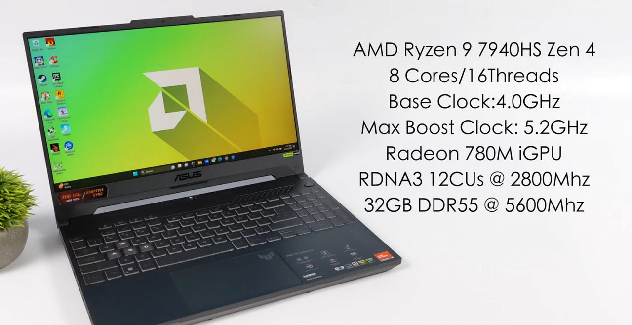 [20/04/2023] Asus TUF A15 mit AMD Ryzen 9 7940HS und Radeon 780M