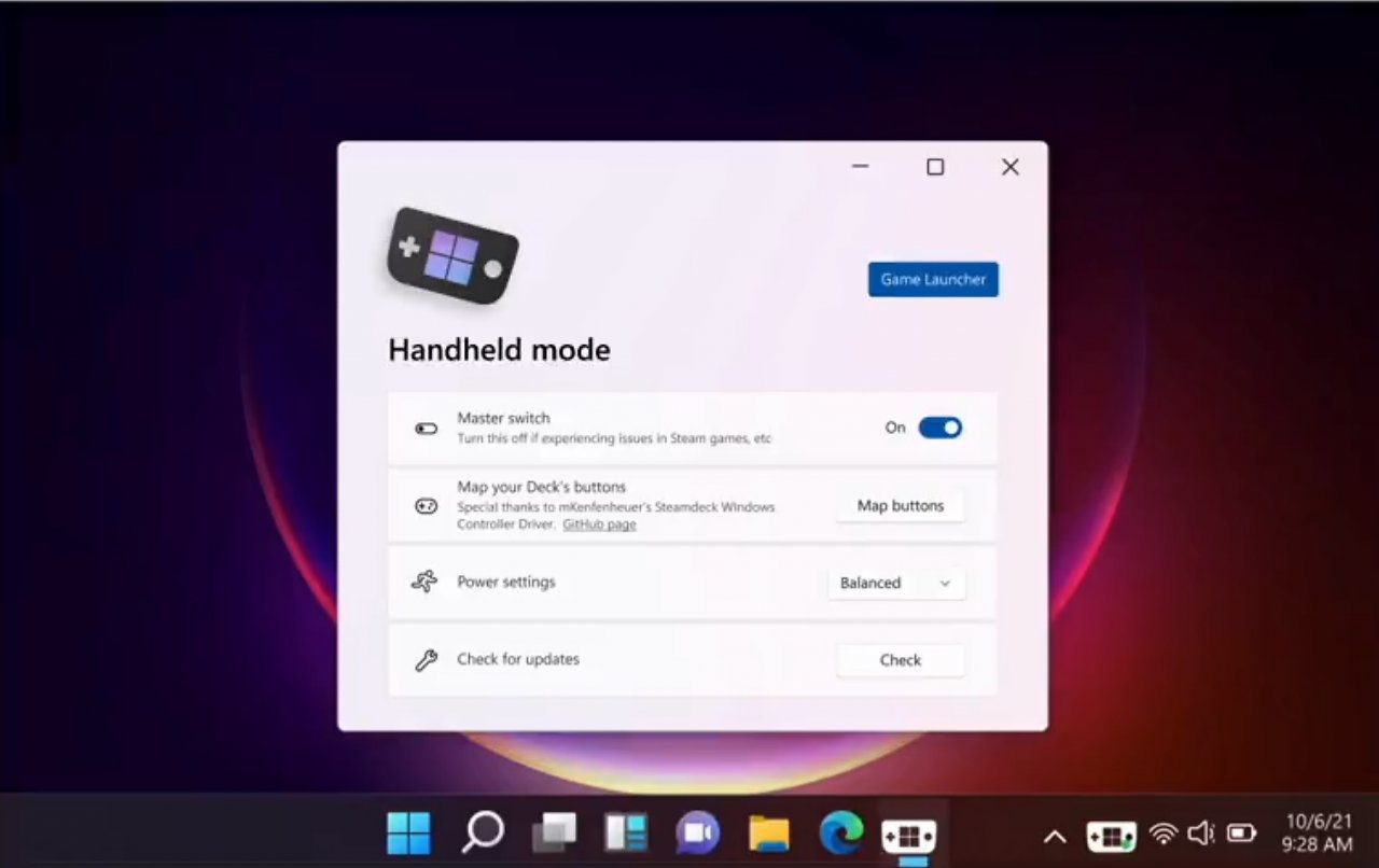 [13/04/2023] Windows Handheld Mode