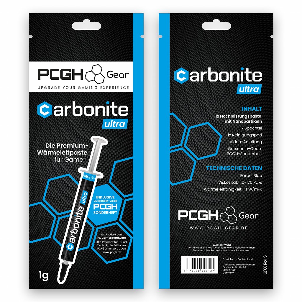[14/04/2023] PCGH Gear Carbonite Ultra Wärmeleitpaste 1g