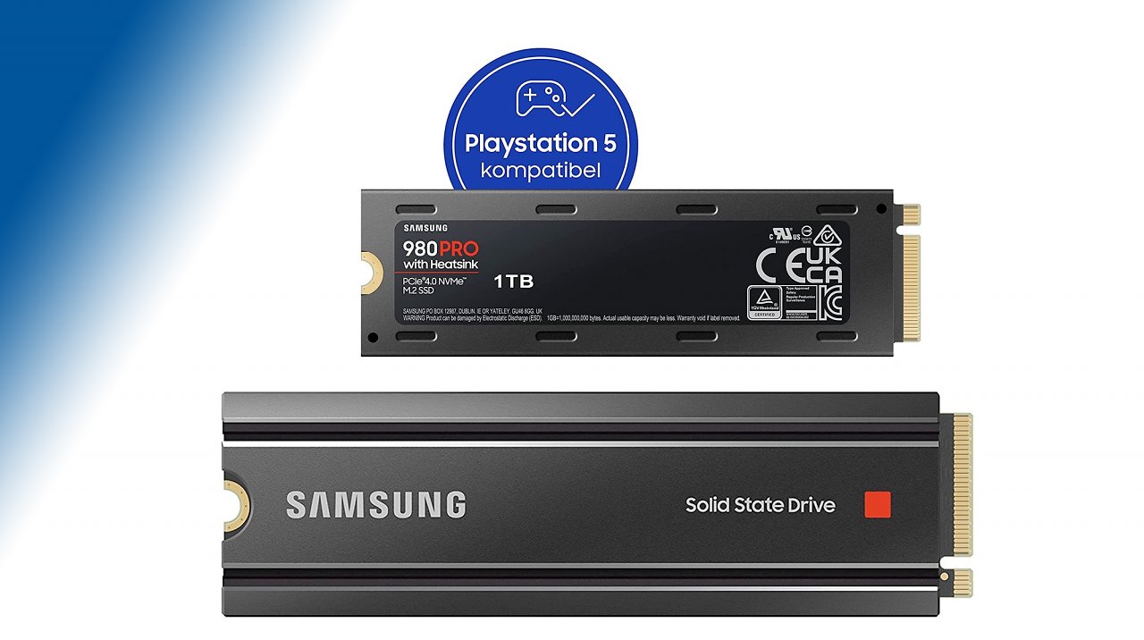 Die Samsung 980 Pro wird von Sony für den Einsatz in der PS5 empfohlen.