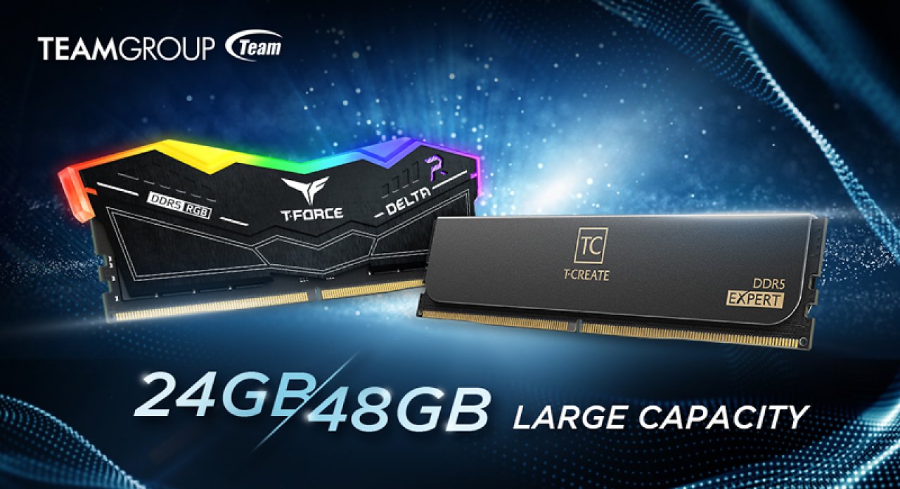 [10/04/2023] DDR5-RAM: Teamgroup kündigt schnellen Arbeitsspeicher mit 24 und 48 GB an