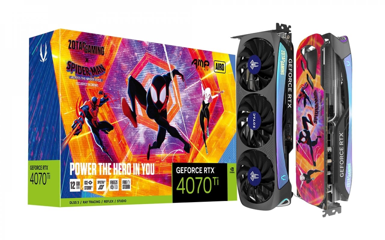 [20/04/2023] Zotac Geforce RTX 4070 AMP Airo Spider-Man Edition