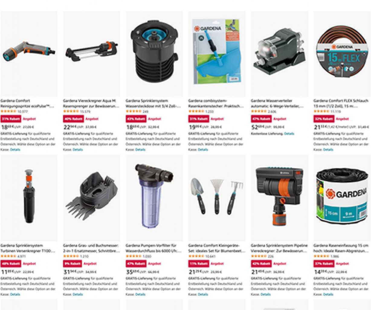 Nur noch kurz: Die Gardena Frühlingsangebote bei Amazon laufen nur noch kurze Zeit.