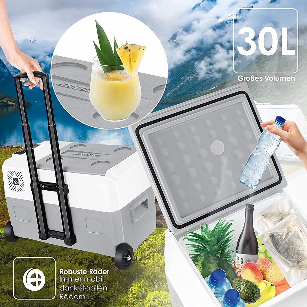 Sowohl die Kühlbox mit 30 Litern Volumen, als auch das 50-Liter-Modell gibt es bei Amazon derzeit top-günstig.
