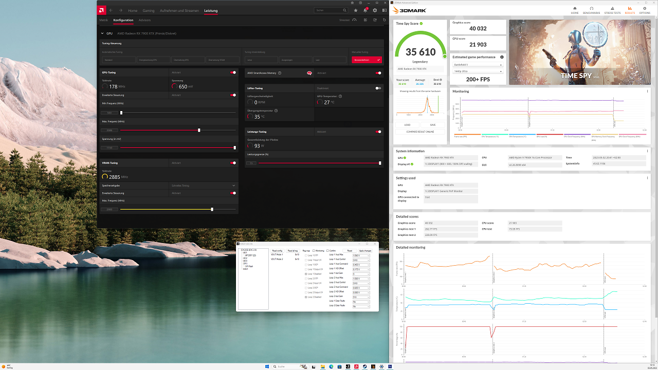[04/05/2023] 35 Prozent mehr Leistung: Radeon RX 7900 XTX bis ans Limit übertaktet - neuer 3DMark-Rekord (2)