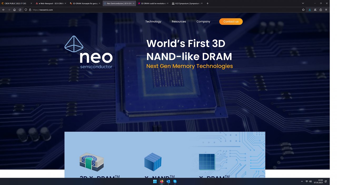 [07/05/2023] 3D X-DRAM
