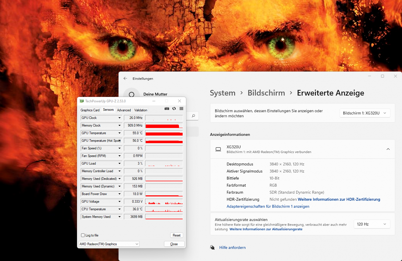 AMD Radeon RX 7600 Idle Power 4K120