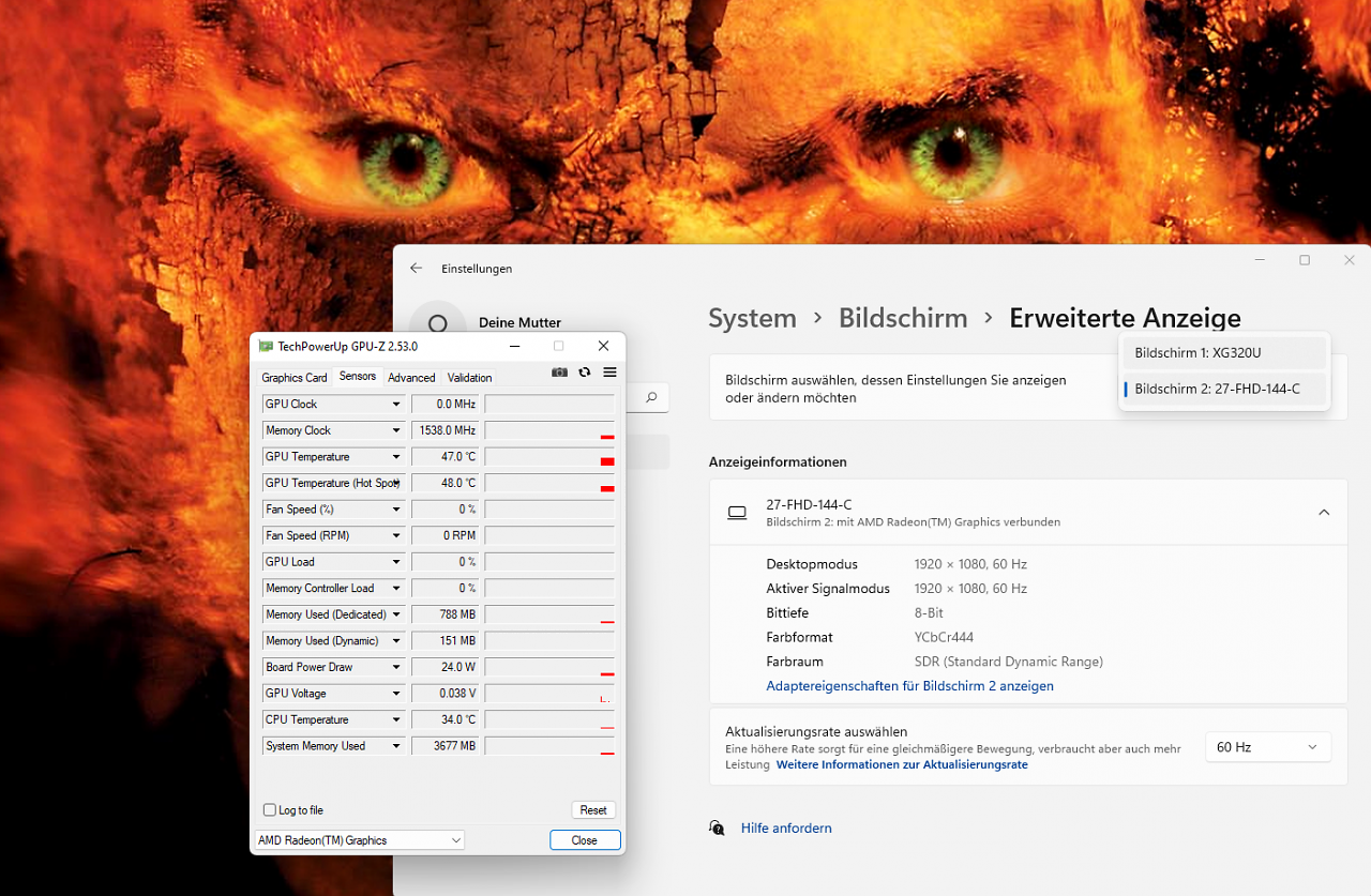 AMD Radeon RX 7600 Idle Power 4K60+2K60