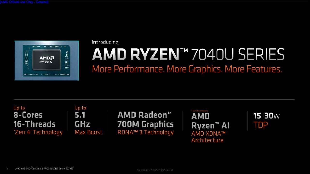 [03/05/2023] AMD Ryzen 7040U (2)