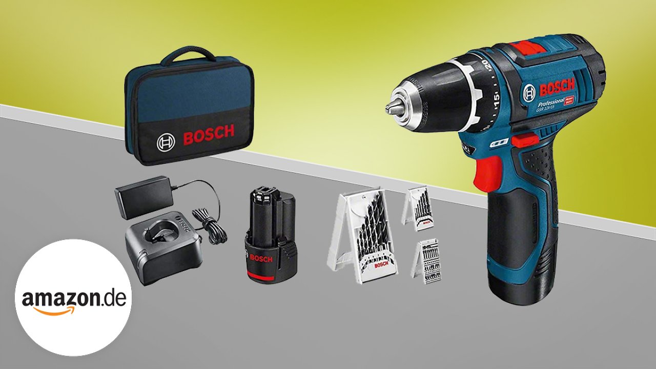 [24/05/2023] Beliebtester Akkuschrauber jetzt zum Aktionspreis: Bosch Pro GSR 12V-15 mit 2× Akku und viel Zubehör reduziert