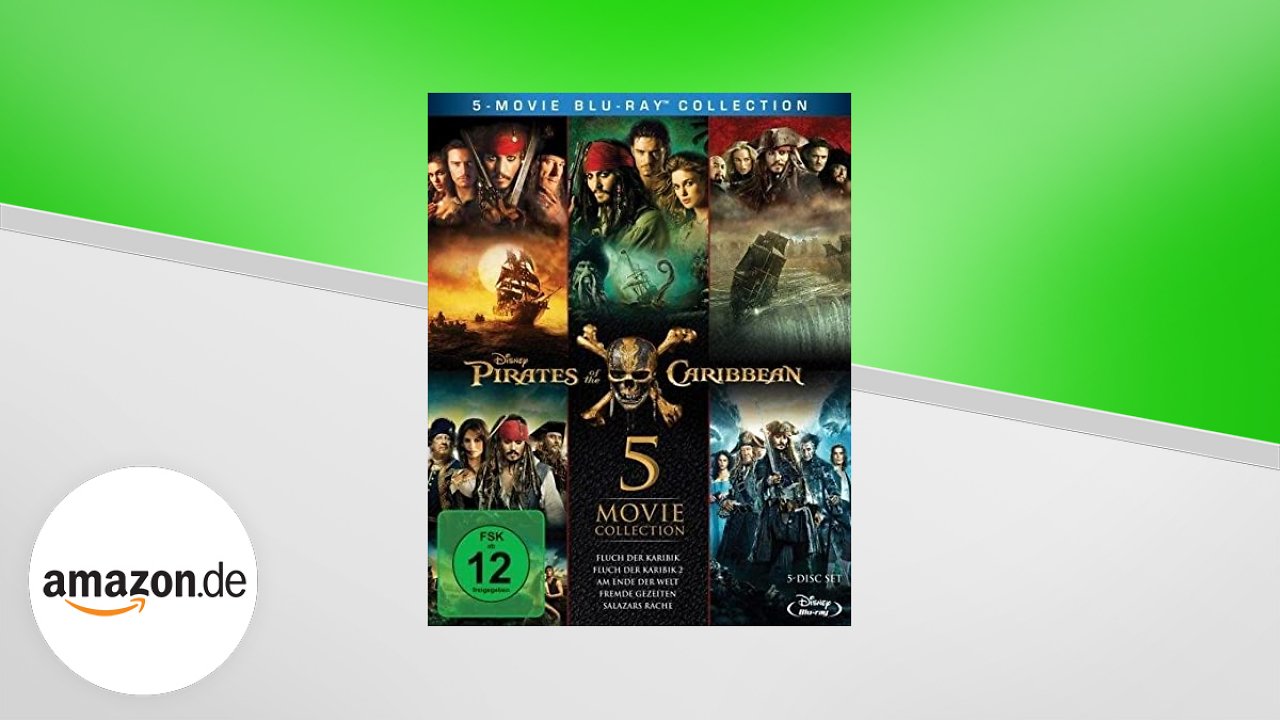 [16/05/2023] Fluch der Karibik 1-5 für 20,97 Euro auf Blu-ray: Boxset mit allen Filmen stark reduziert