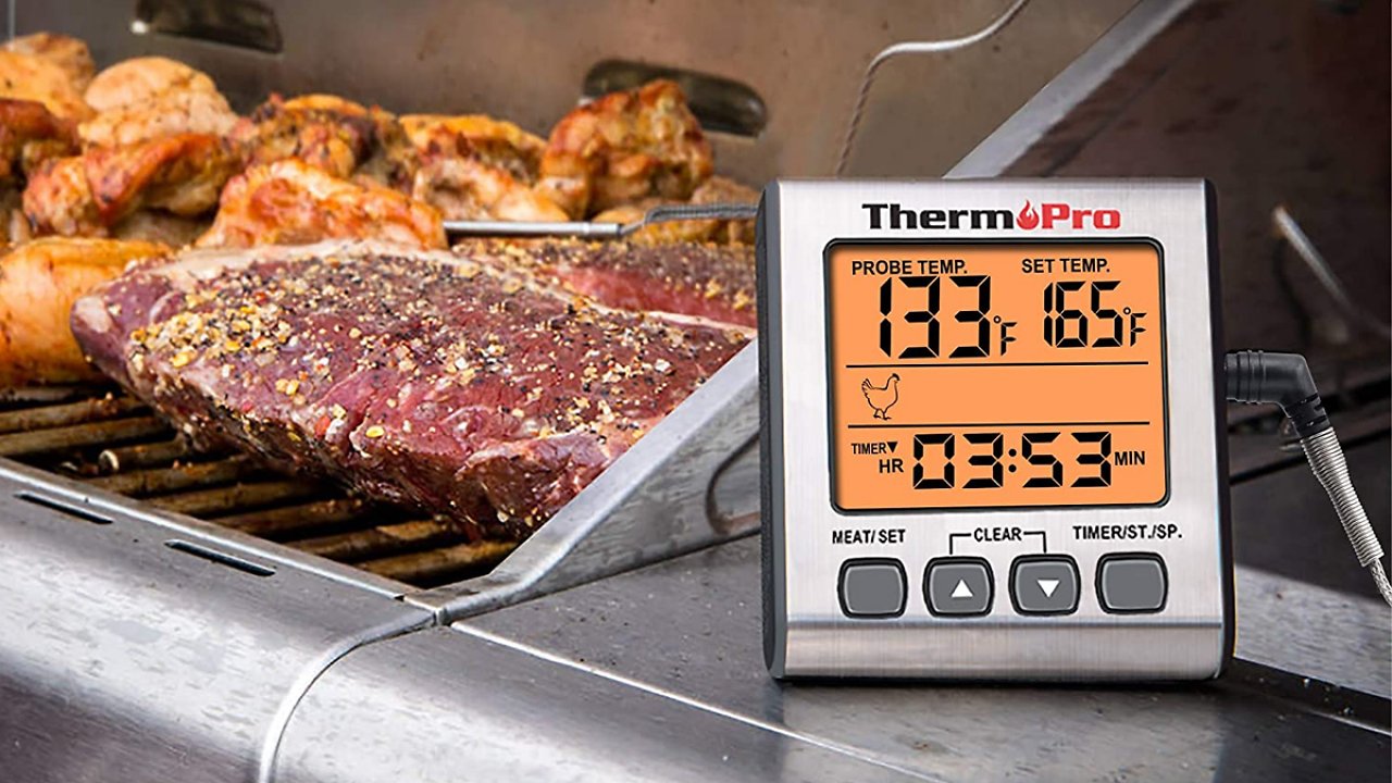 [26/05/2023] Grillgut perfekt garen: Digitales Thermometer für Grill und Ofen im Angebot