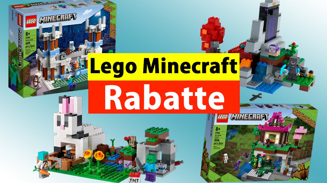 [27/05/2023] Nur noch kurz Rabatte auf Lego Minecraft: Viele Sets über 30 % reduziert
