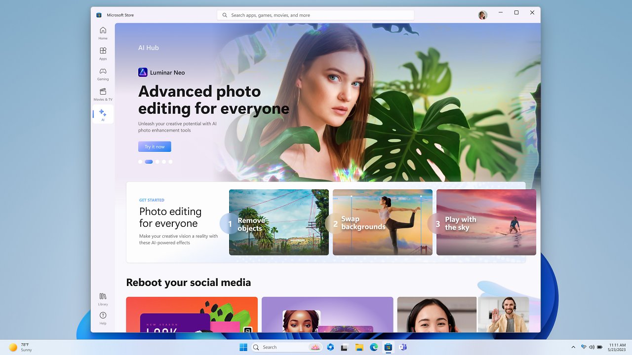 [22/05/2023] Microsoft Store AI Hub 