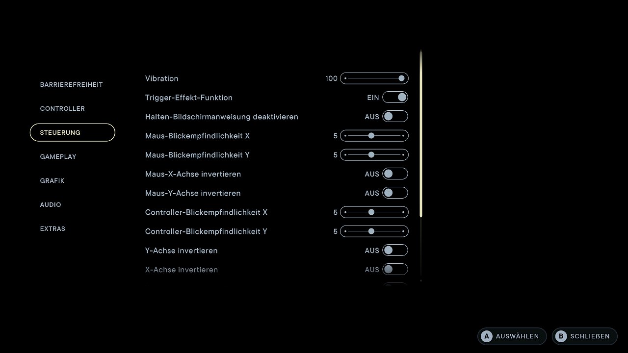 [03/05/2023] Star Wars Jedi Survivor - Menü - 04 - Steuerung (1)