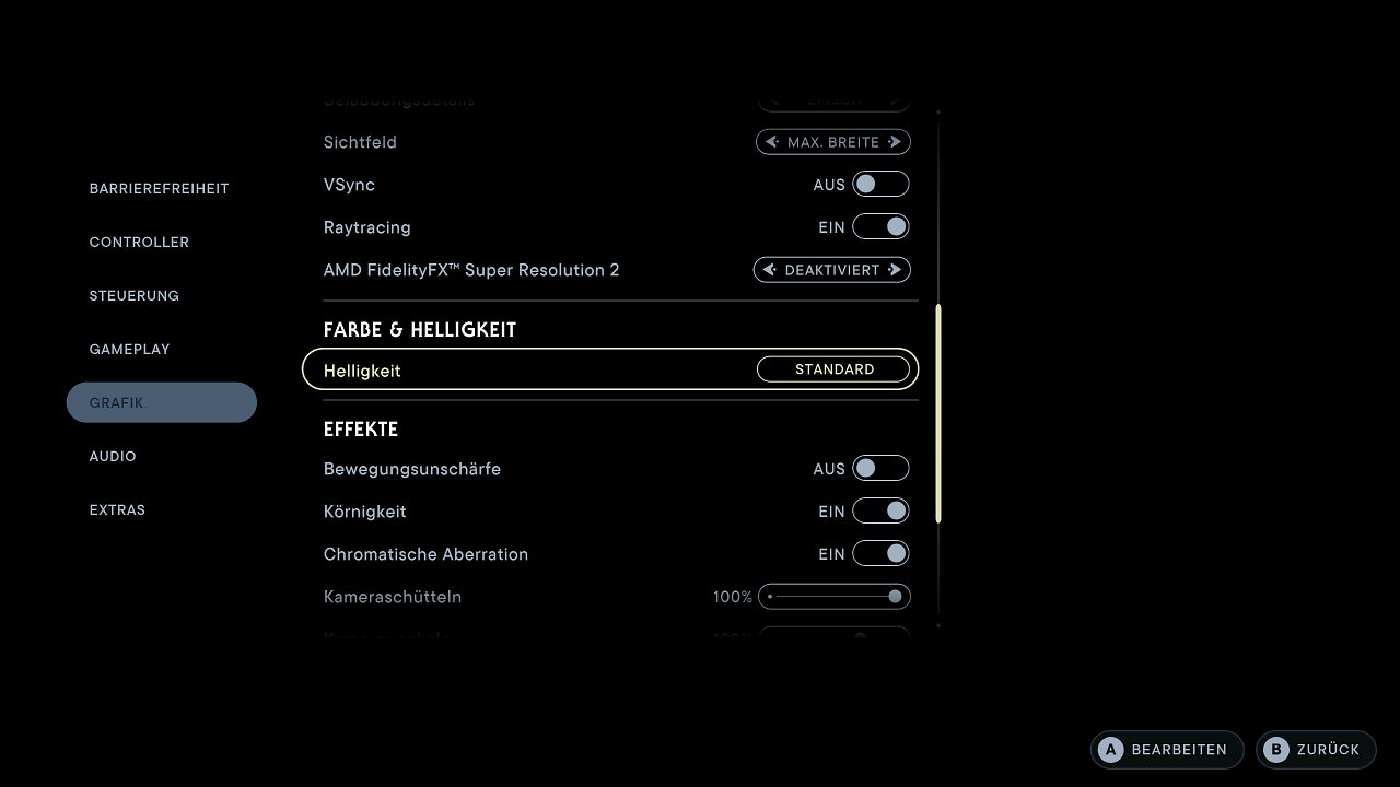 Star Wars Jedi Survivor - Menü - 10 - Grafik (2)