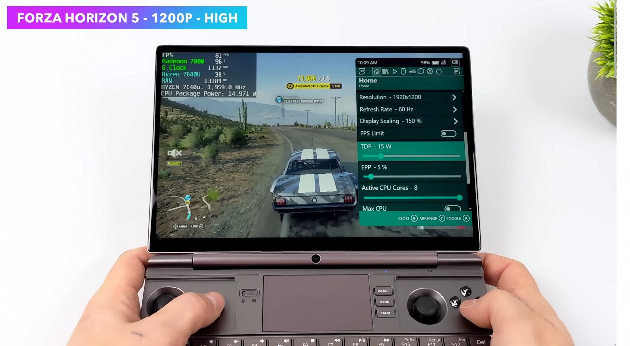 [09/05/2023] Forza Horizon 5 mit 70 - 80 Fps in 1200p (