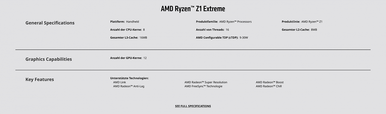 [06/05/2023] AMD Ryzen Z1 Extreme