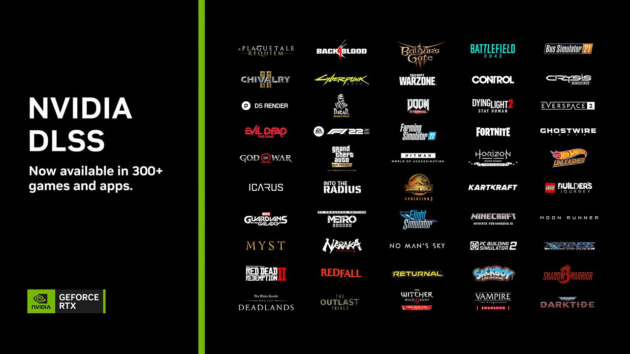 [20/05/2023] Nvidia DLSS ist jetzt in mehr als 300 Spielen und Anwendungen verfügbar