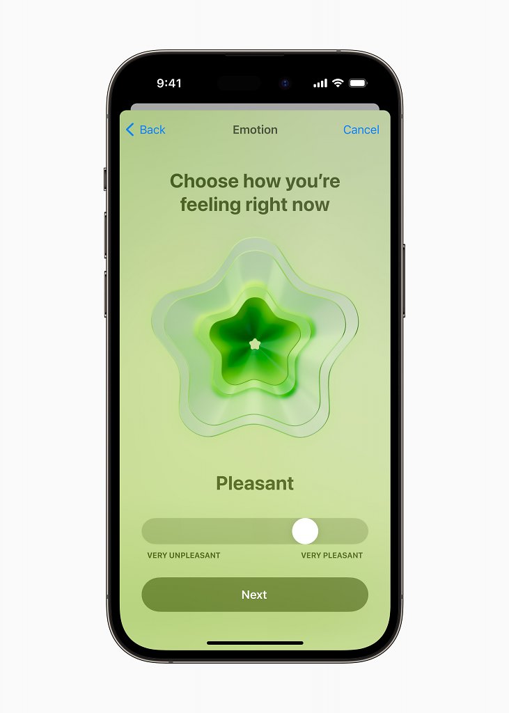 [06/06/2023] Apple WWDC23 iOS 17 Health-Funktion zu mentaler Gesundheit
