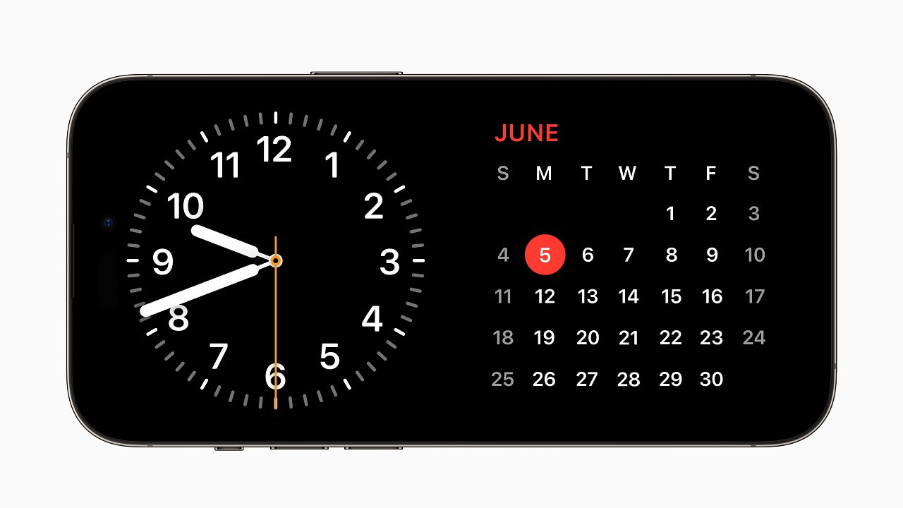 [06/06/2023] Apple WWDC23 iOS 17 StandBy Calendar&nbsp;