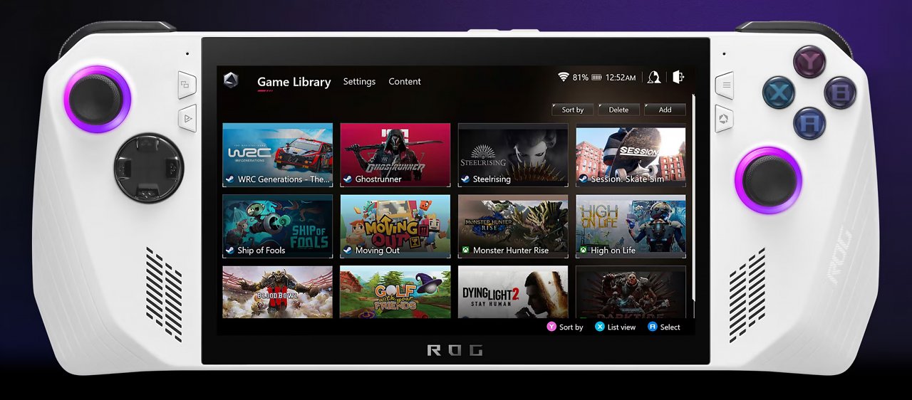 [15/06/2023] Die Bibliothek von Armoury Crate SE bündelt Steam, GOG, Epic Games und den Xbox Game Pass