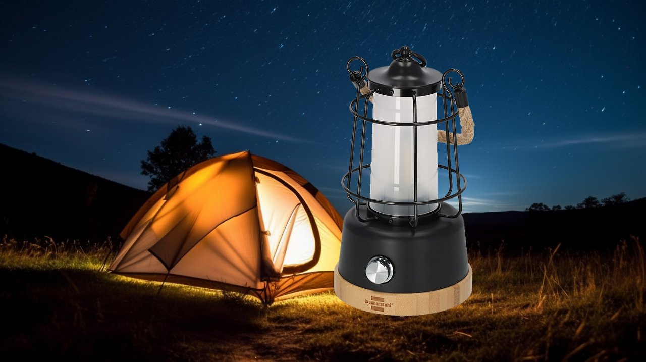 [15/06/2023] 43 % Rabatt auf beliebte Outdoor-Lampe mit LED, wechselbarem Akku, USB und Powerbank von Brennenstuhl
