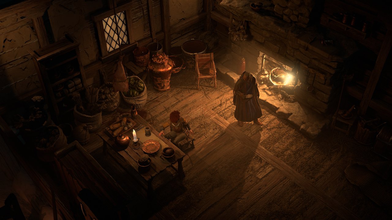 Diablo 4: Das Spiel bietet viele Lichtquellen, die einen dynamischen Schatten werfen. Dieser gilt jedoch nicht für alle Charaktere, etwa in Städten.
