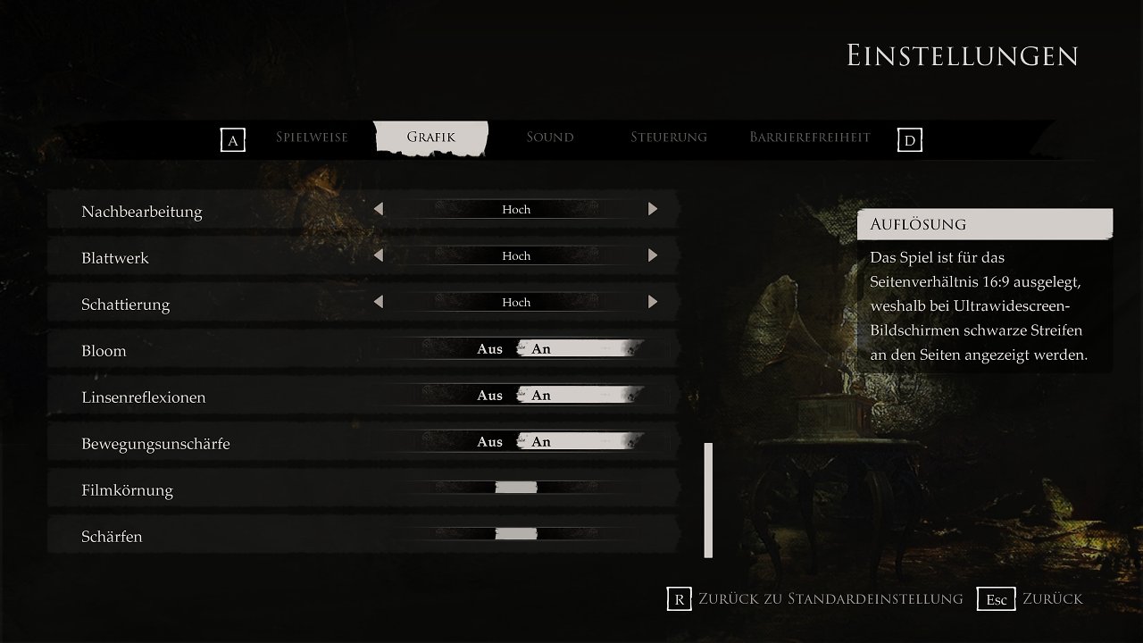 Layers of Fear 2023 Remake Unreal Engine 5 Graphics Options 4