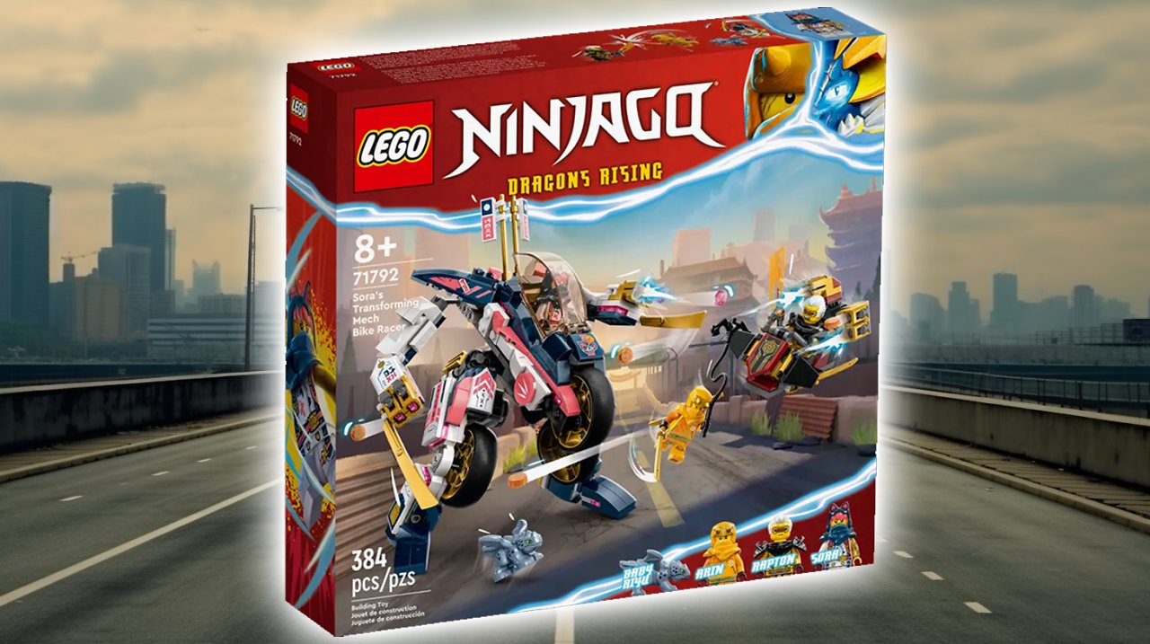 [30/06/2023] Transformers lassen grüßen: Lego Ninjago Soras Mech-Bike kurze Zeit im Angebot (Set 71792)