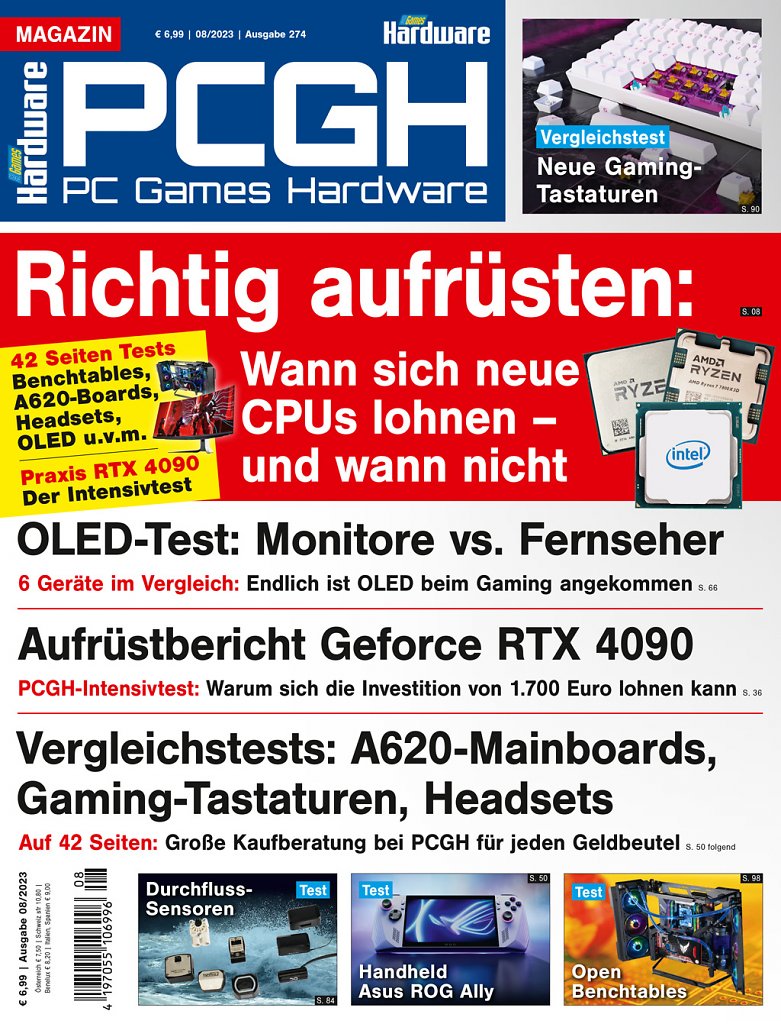 [27/06/2023] Magazin-Cover der PCGH-Ausgabe 08/23.