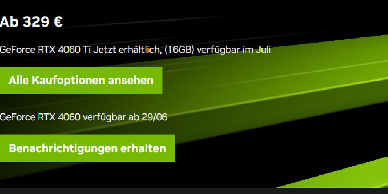[14/06/2023] UVP und offizieller Release-Termin der Geforce RTX 4060.
