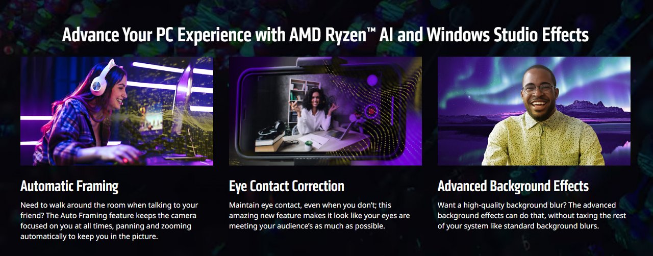 [13/06/2023] AMD Ryzen AI unterstützt die Windows Studio-Effekte (