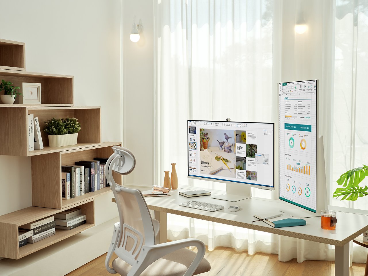 [20/06/2023] Das Monitor-Portfolio von Samsung umfasst zwei neue Smart-Modelle der M-Serie - den M7 und M8, die besonders dünn daherkommen sollen. (1)
