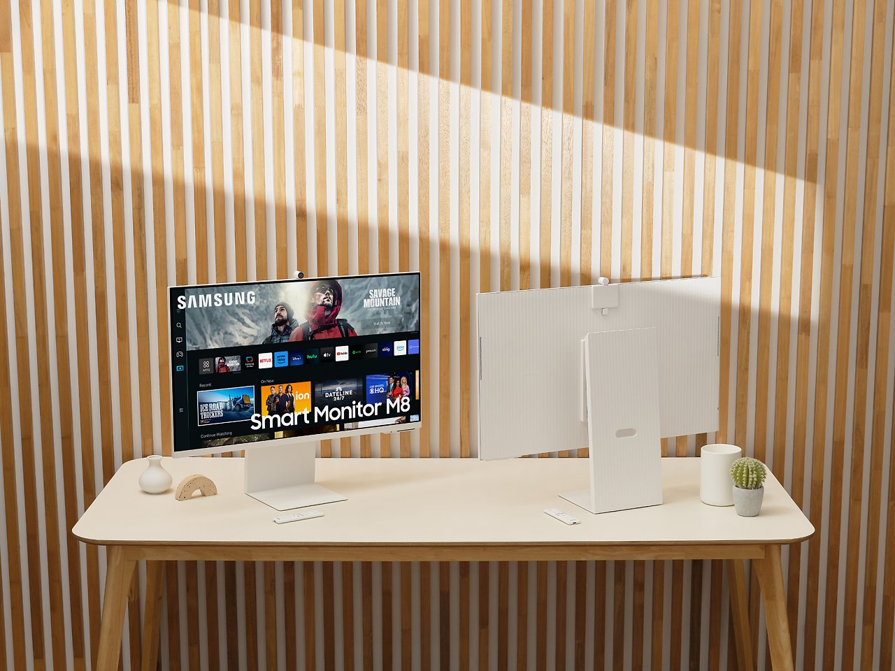 [20/06/2023] Das Monitor-Portfolio von Samsung umfasst zwei neue Smart-Modelle der M-Serie - den M7 und M8, die besonders dünn daherkommen sollen. (3)